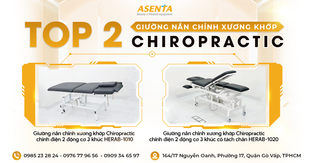 Top 2 giường nắn chỉnh xương khớp Chiropractic