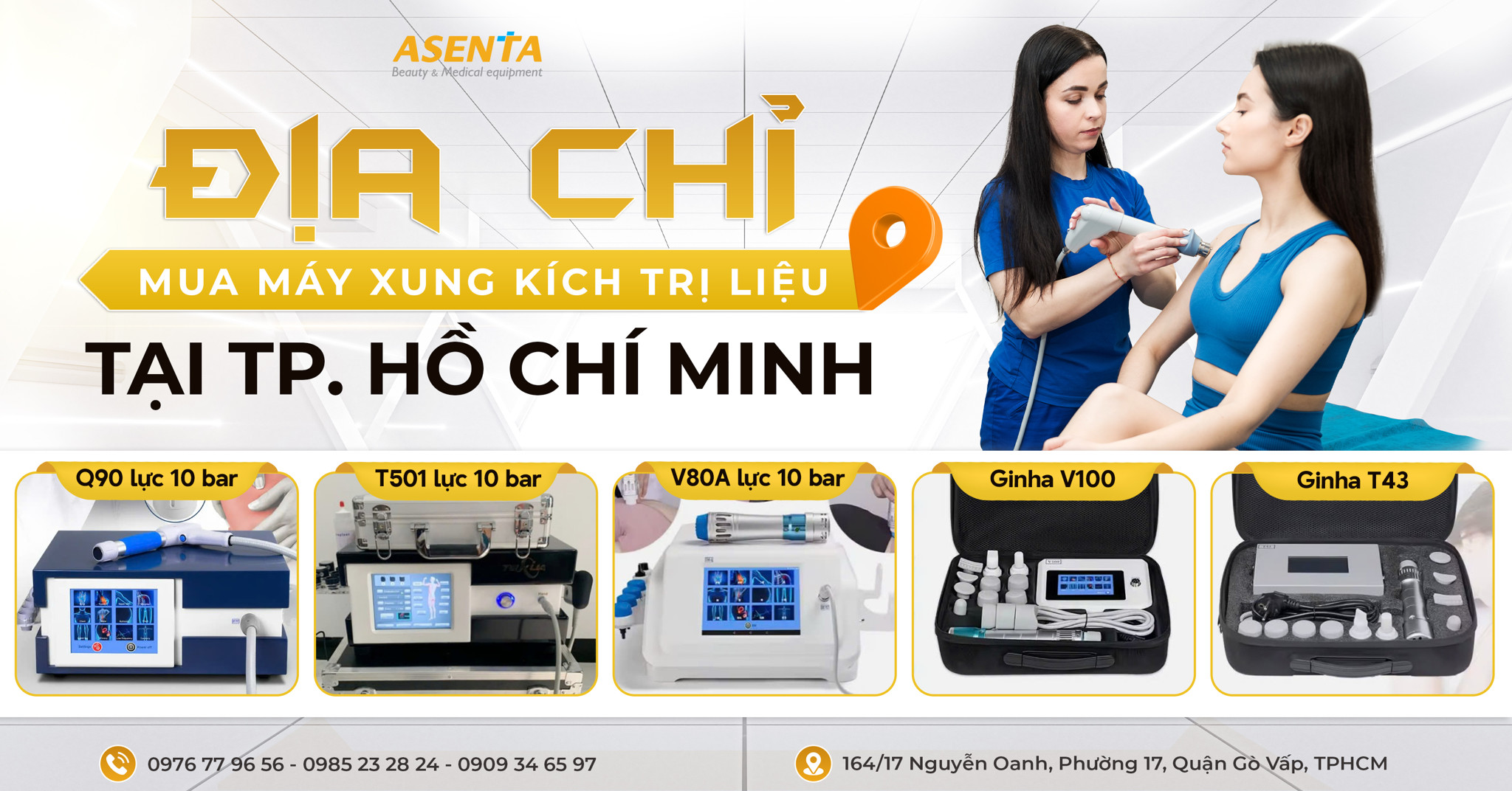 Địa chỉ mua máy xung kích trị liệu ở đâu tại TP. Hồ Chí Minh
