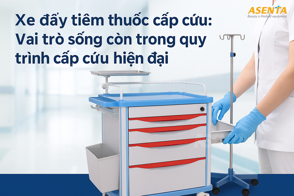 Xe đẩy tiêm thuốc cấp cứu: Vai trò sống còn trong quy trình cấp cứu hiện đại