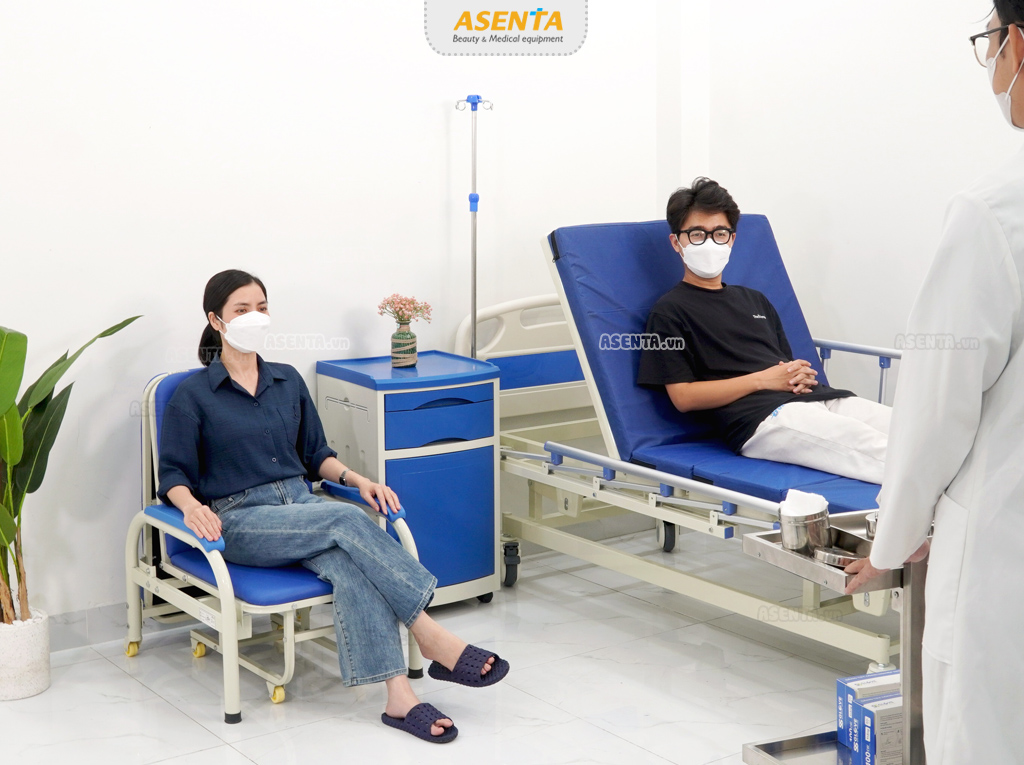 Giường bệnh nhân được sử dụng tại bệnh viện