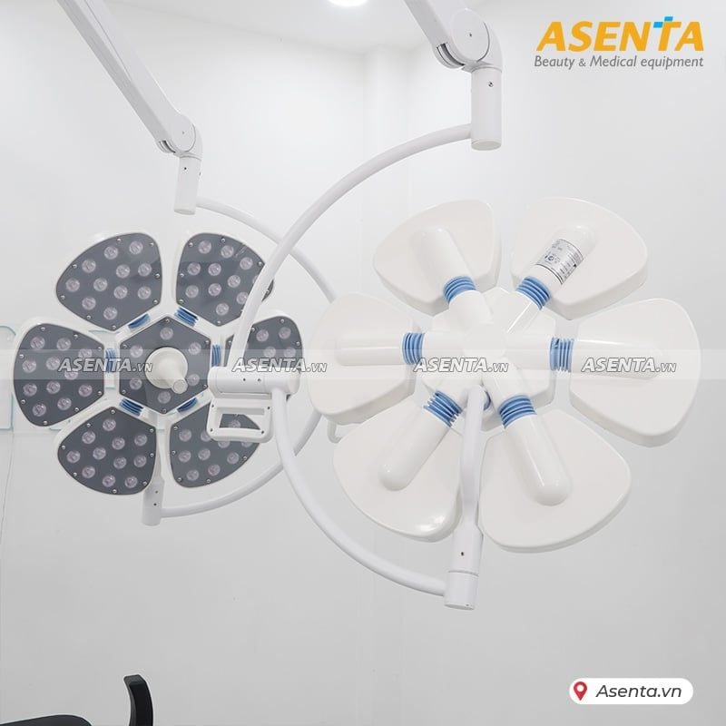 Đèn phẫu thuật treo trần 2 nhánh PETAL 6 cánh hoa