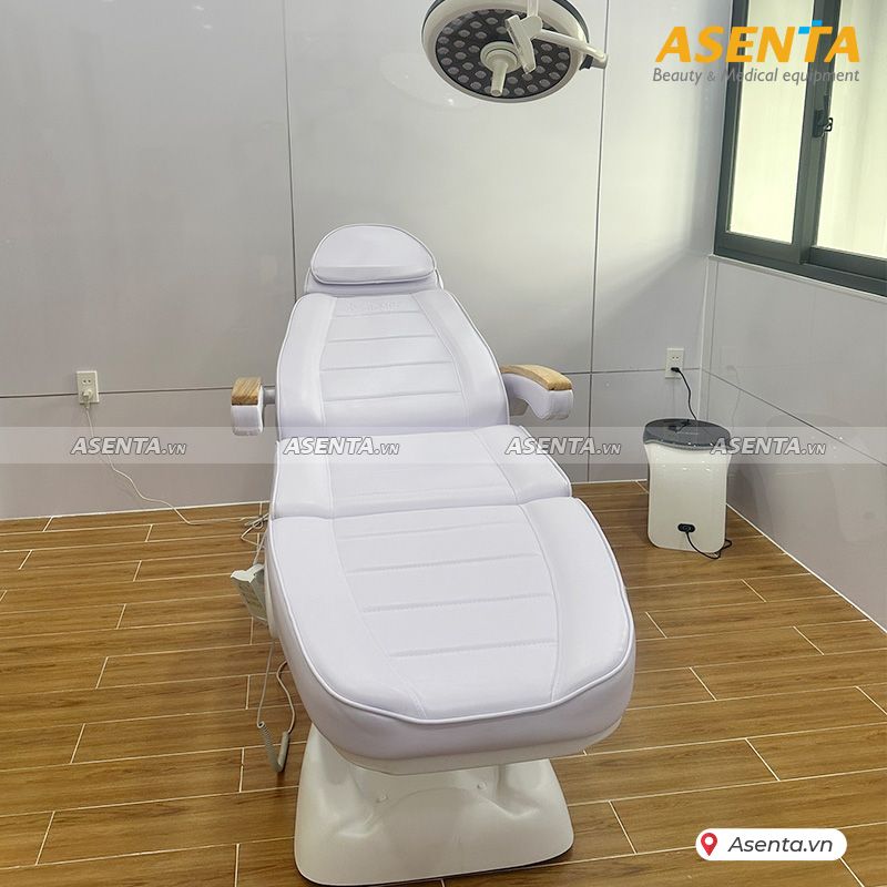GIƯỜNG SPA CHỈNH ĐIỆN HMBB-8030 TRẮNG TINH KHÔI