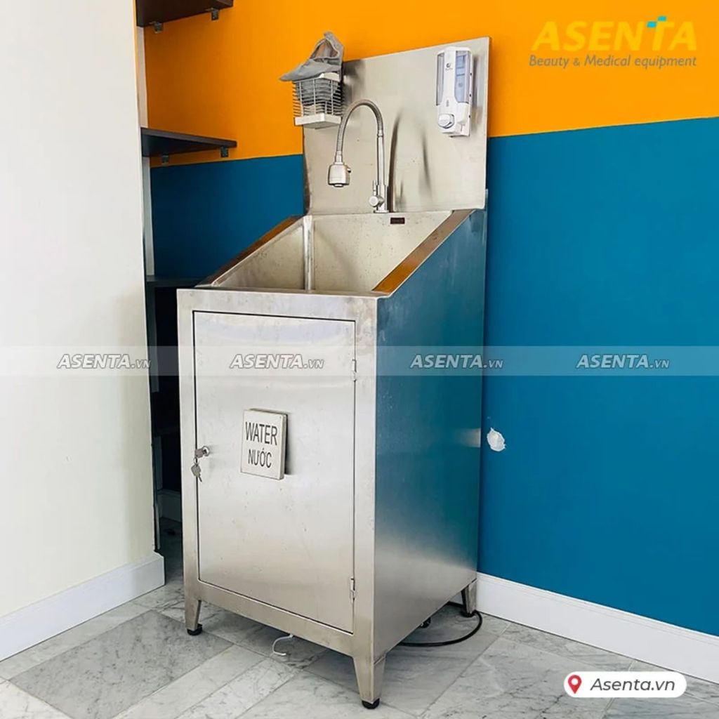 Bồn rửa tay tiệt trùng 1 vòi inox phòng phẫu thuật