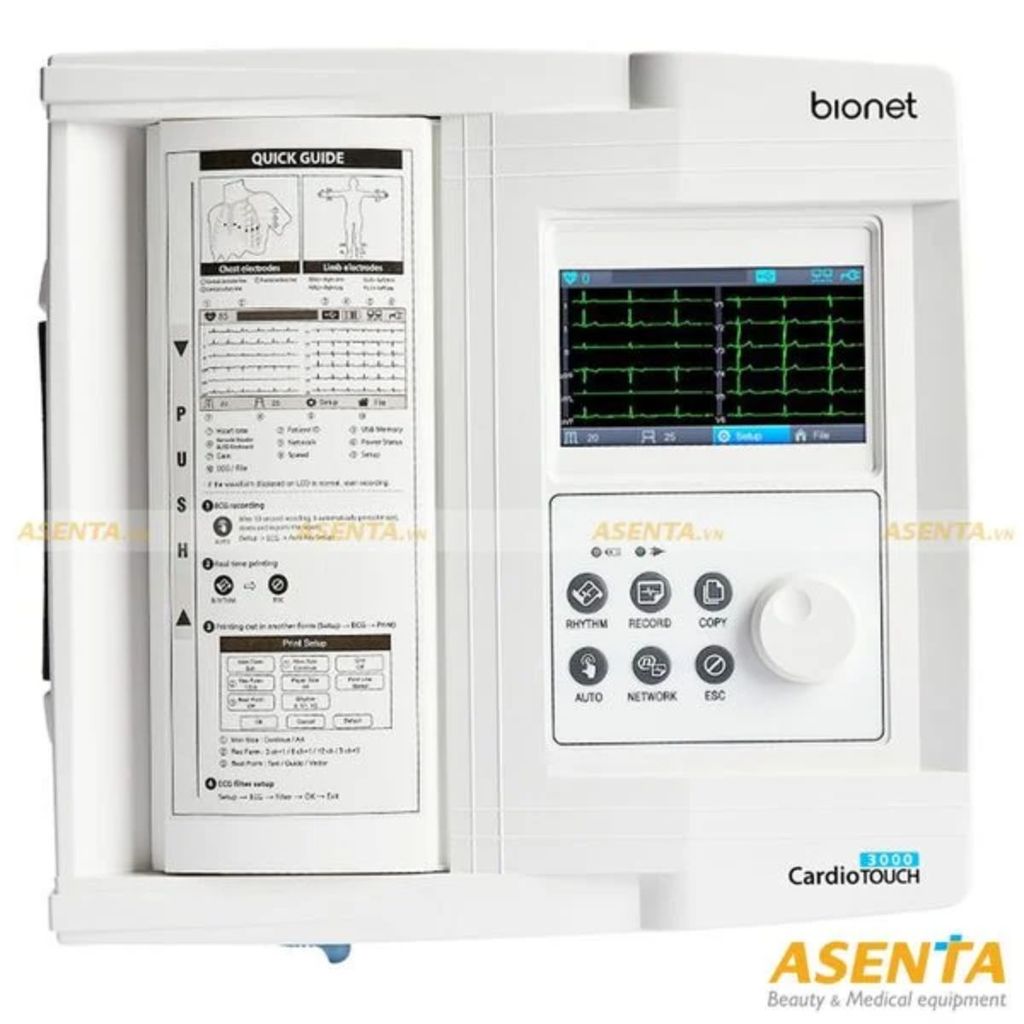 MÁY ĐIỆN TIM 12 CẦN CARDIOCARE TOUCH 3000