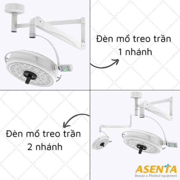 Các loại đèn phẫu thuật treo trần bóng led