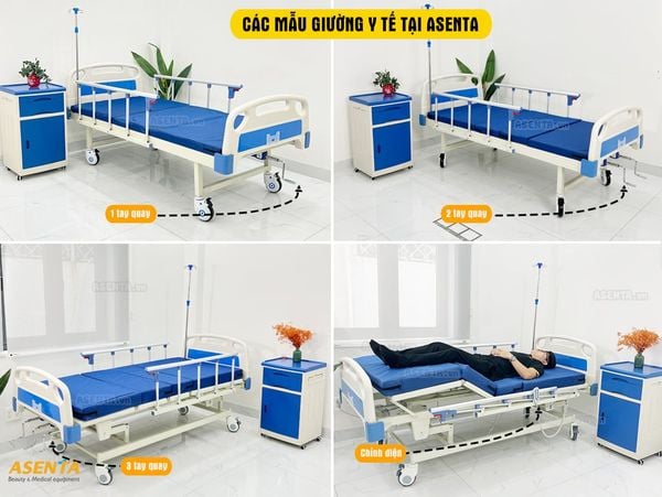 Các mẫu giường Y tế được cung cấp bởi Asenta