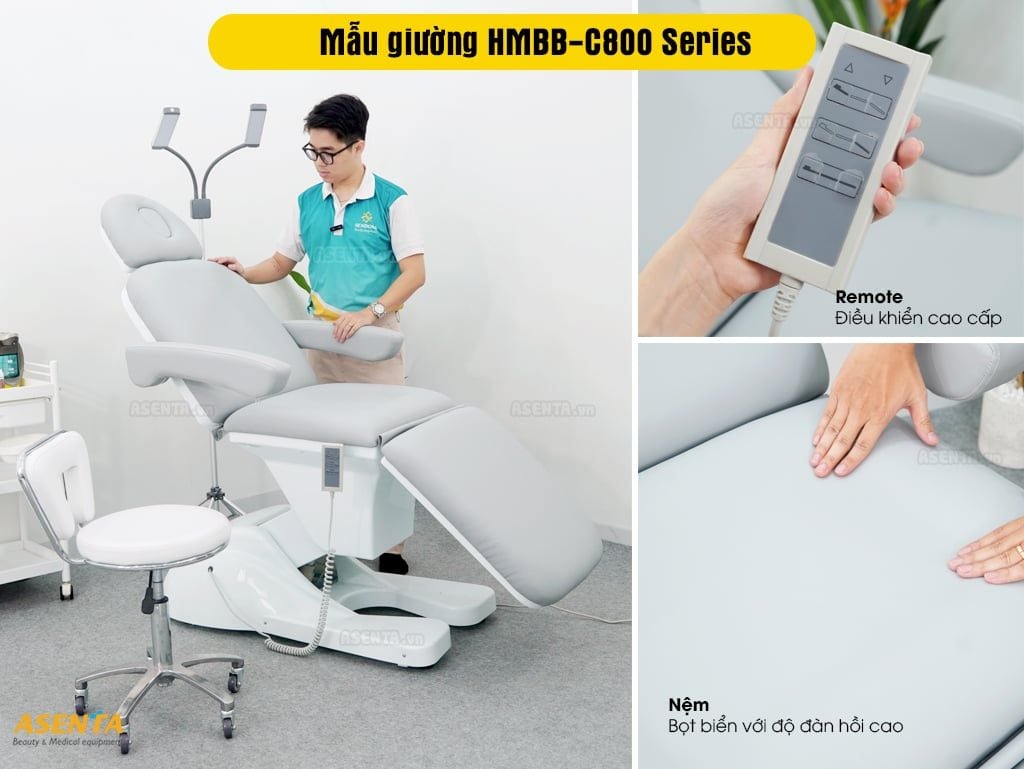 Trang bị remote điều khiển cao cấp & nệm pu chất lượng cao