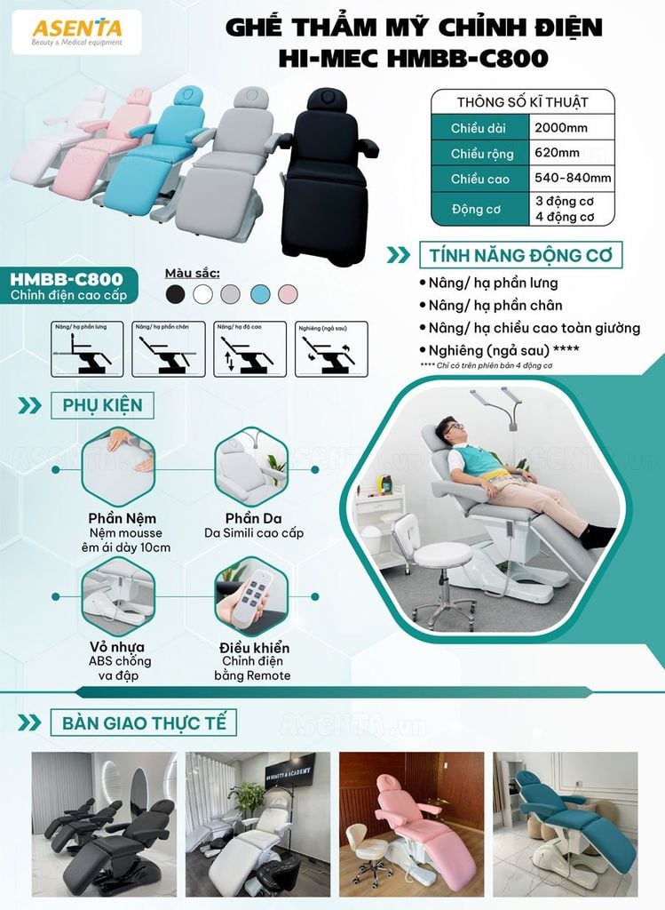 Catalog của giường điện thẩm mỹ HMBB-C800