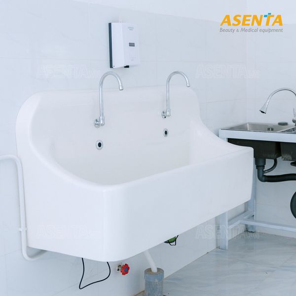 Bồn rửa tay tiệt trùng composite 2 vòi