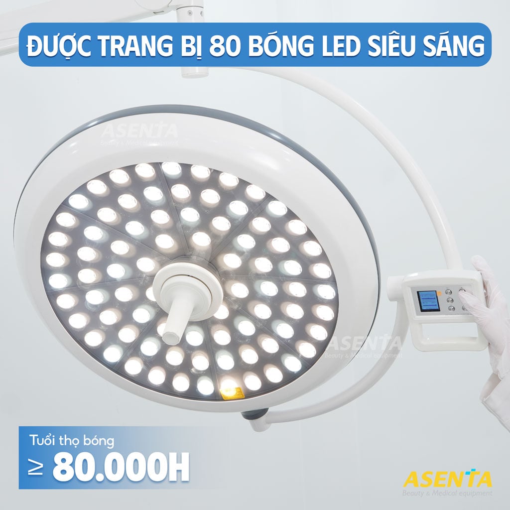 Đèn phẫu thuật di động cỡ lớn.