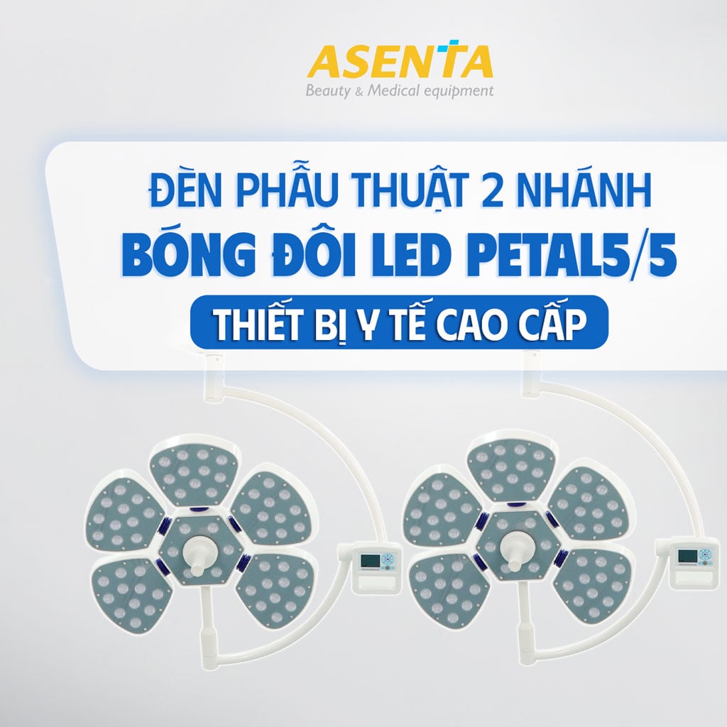 Mẫu đèn phẫu thuật Petal 5/5 không chỉ mang lại ánh sáng chất lượng, mà còn thẩm mỹ.