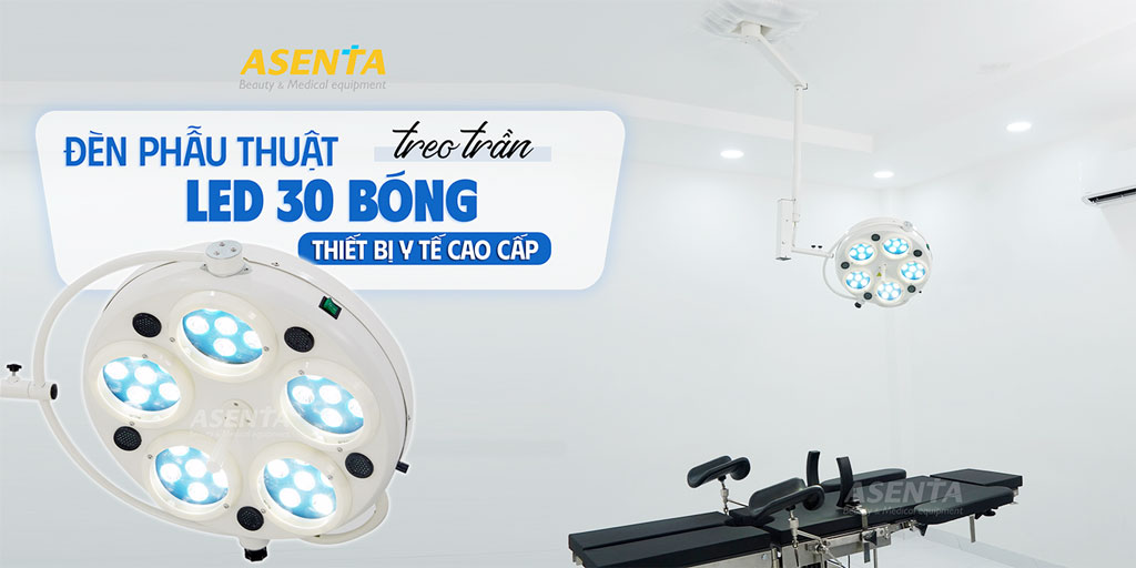 Dòng đèn phẫu thuật treo trần LED30 được cung cấp bởi Asenta