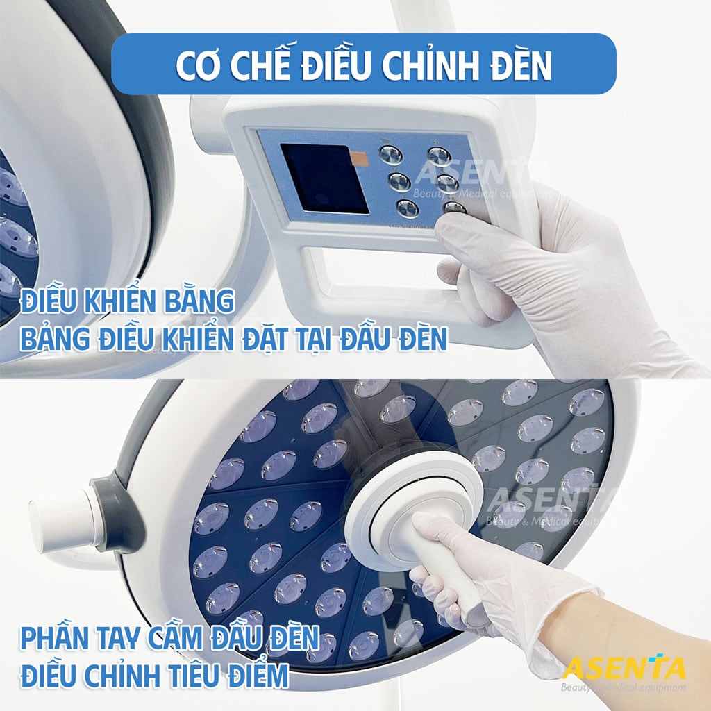 Bảng điều khiển của đèn LED500 dễ sử dụng và chất lượng.