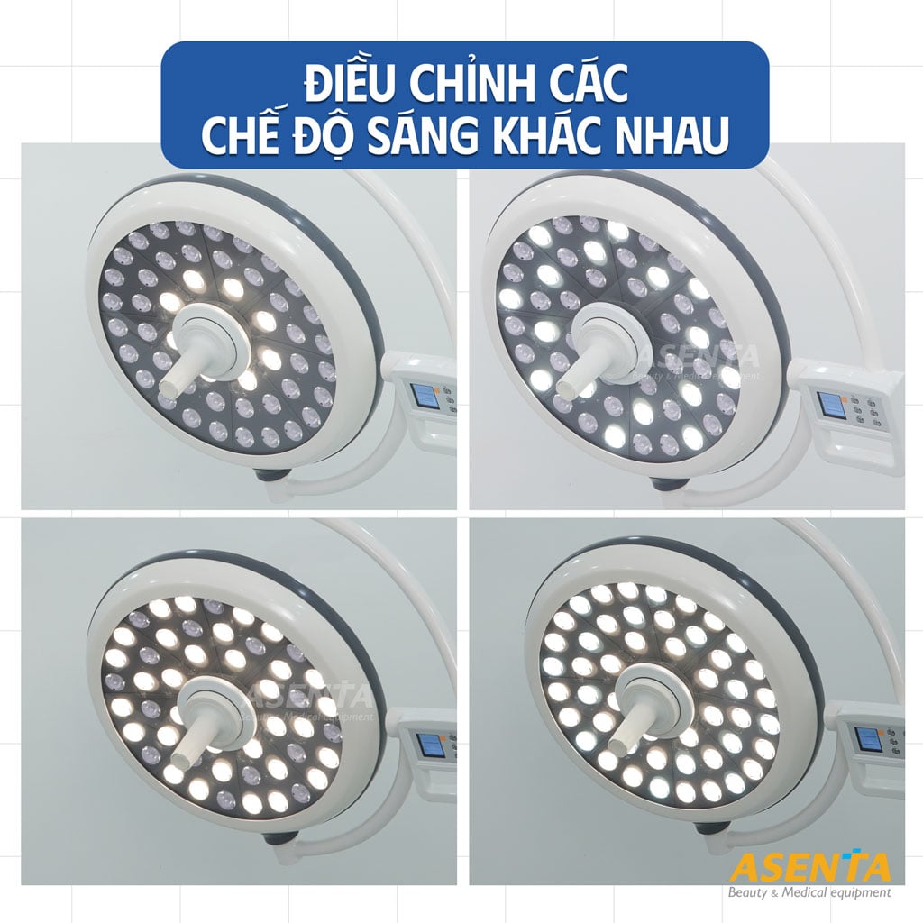 Bảng điều khiển của đèn LED500 dễ sử dụng và chất lượng.
