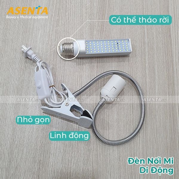 Đèn Led nối mi di động, đèn phun xăm mini