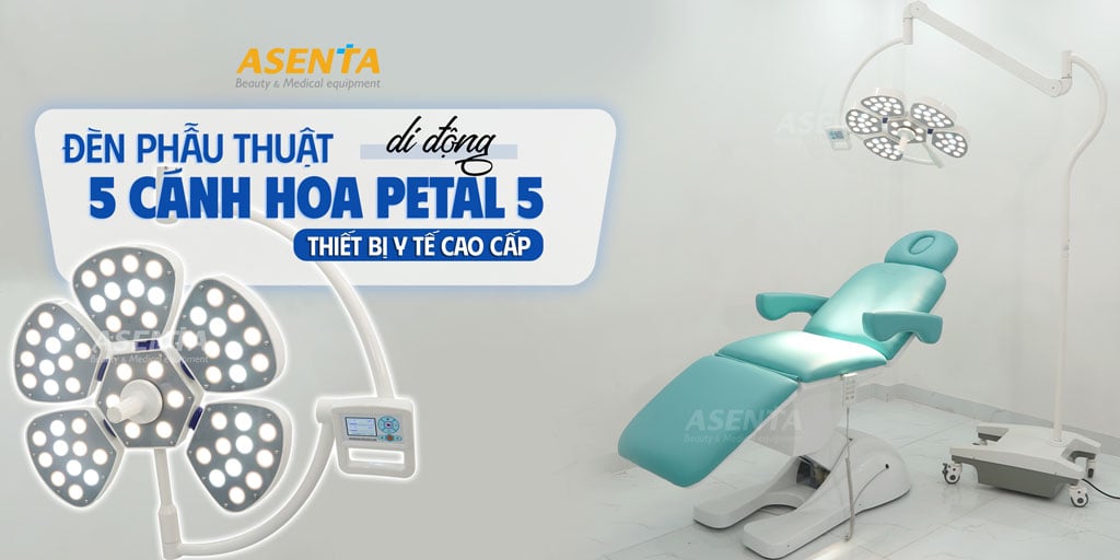 Đèn phẫu thuật di động 5 cánh hoa Petal