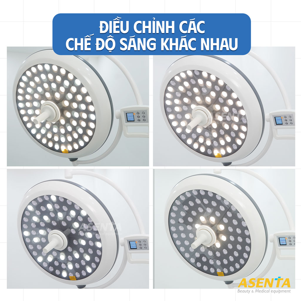Với các tiêu điểm sáng đa dạng, đèn phẫu thuật treo trần LED700 có thể được sử dụng với nhiều công việc khác nhau