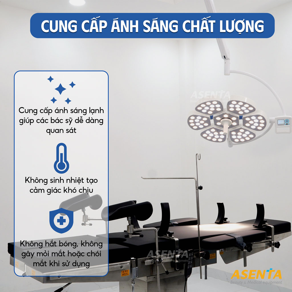 Đèn phẫu thuật được dùng phổ biến trong các trung tâm Y Tế với đầy đủ giấy tờ đặt chuẩn.