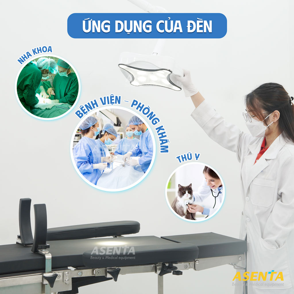 Với đường kính bóng 350mm, đèn tiểu phẫu LED350 rất phù hợp với những công việc không đòi hỏi công suất lớn.