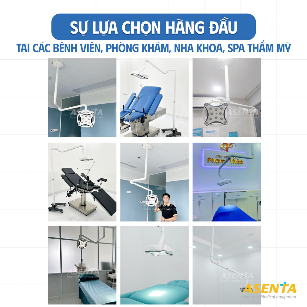 Đã có rất nhiều khách hàng của asenta tin tưởng và sử dụng đèn phẫu LED350
