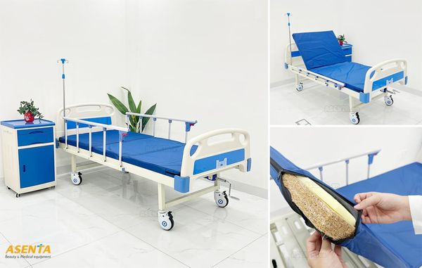 Bàn giao giường Y Tế 1 tay quay đầy đủ chứng từ công bố, phân loại, Co, CQ