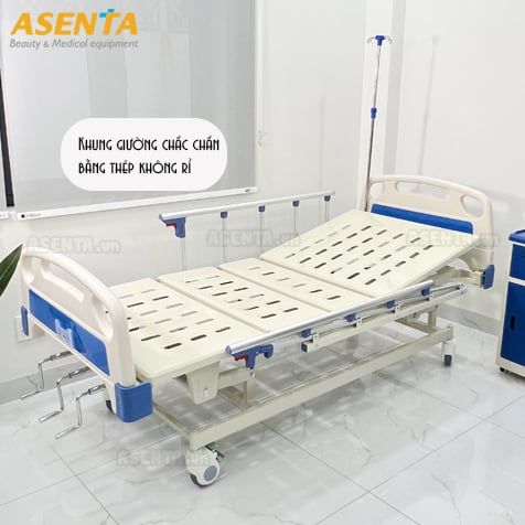 Khung giường bệnh nhân 3 tay quay đa năng HMHB‑1030 chắc chắn