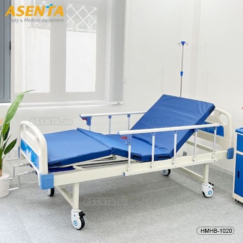 Giường chăm sóc bênh nhân y tế 2 tay quay