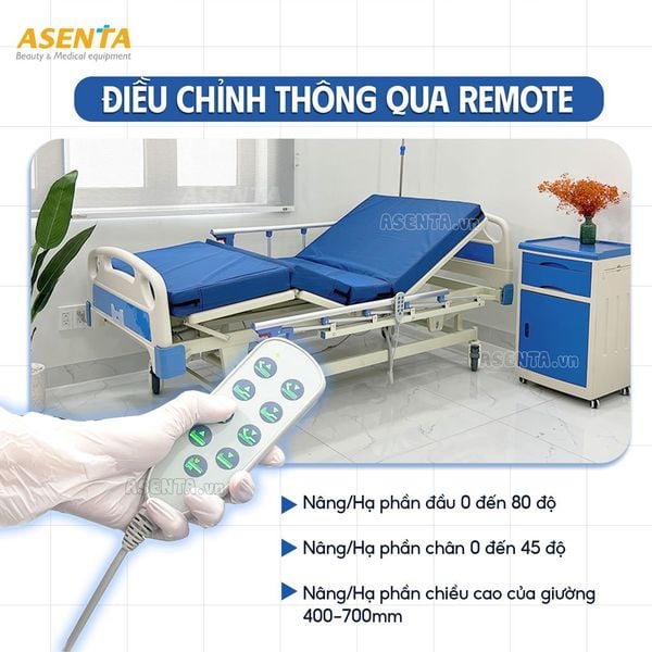 Các chi tiết của giường Y tế dùng chăm sóc bệnh nhân tại Bệnh Viện, phòng khám, trung tâm Y tế, model: HMHB-1040