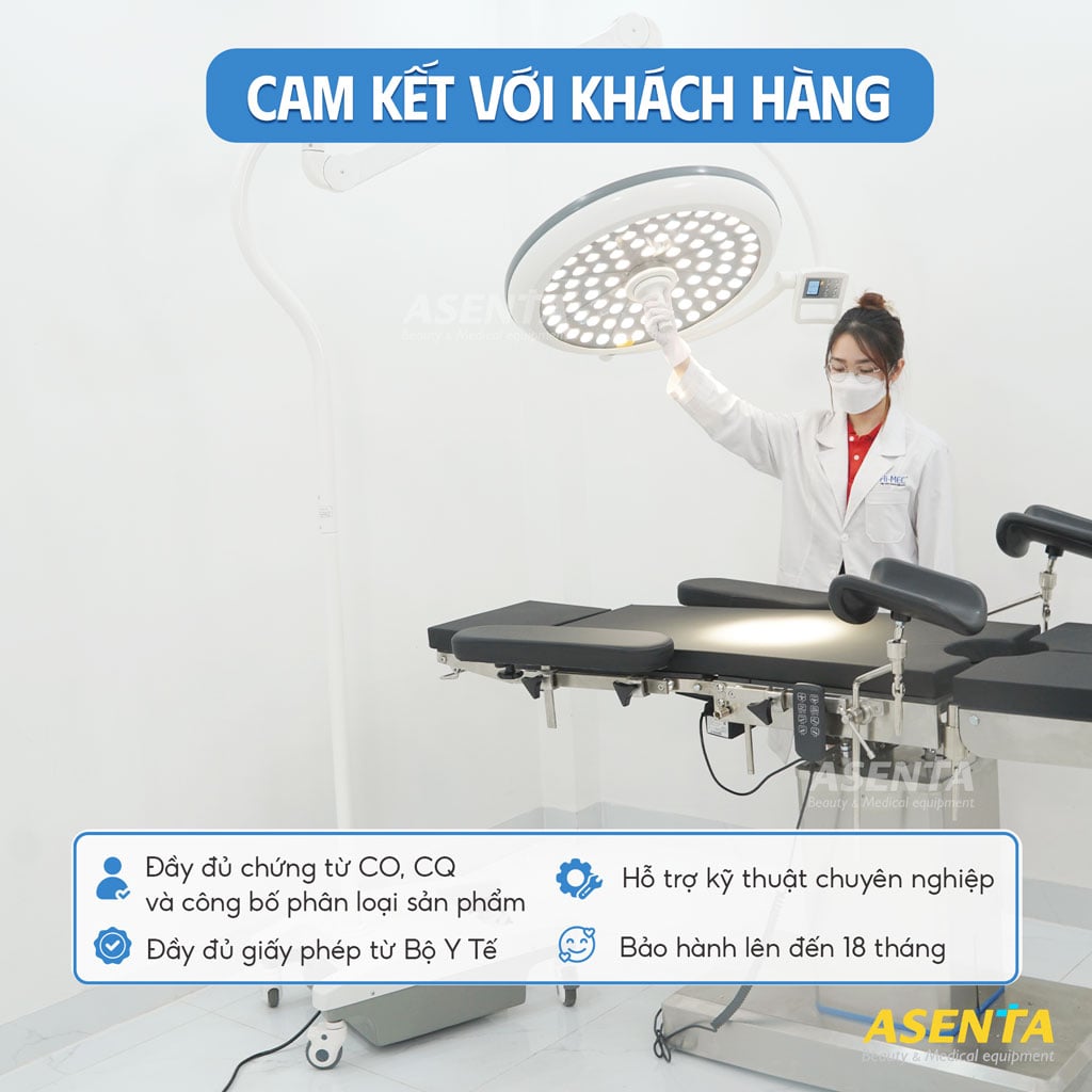 Đèn phẫu thuật di động cỡ lớn.