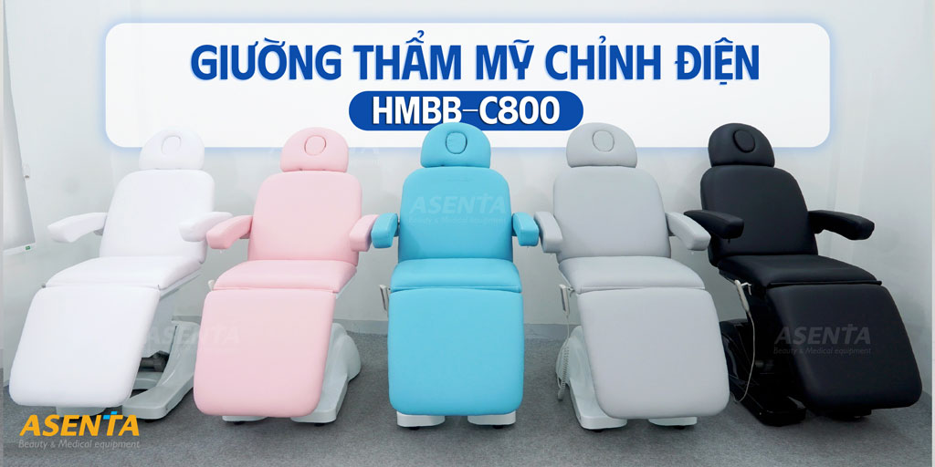Mẫu giường phun xăm chỉnh điện HMBB-C800 có đa dạng màu sắc. Giúp việc lựa chọn của khách hàng trở lên dễ dàng hơn cho không gian.