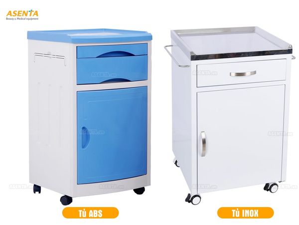 2 loại tủ đầu giường y tế được dùng phổ biến hiện nay