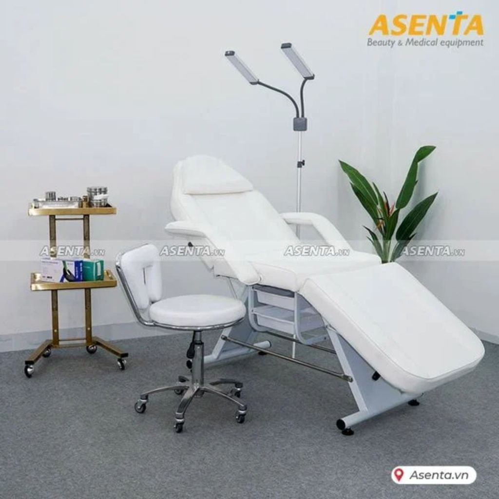 Combo giường, ghế, kệ, đèn dùng trong tiêm filler