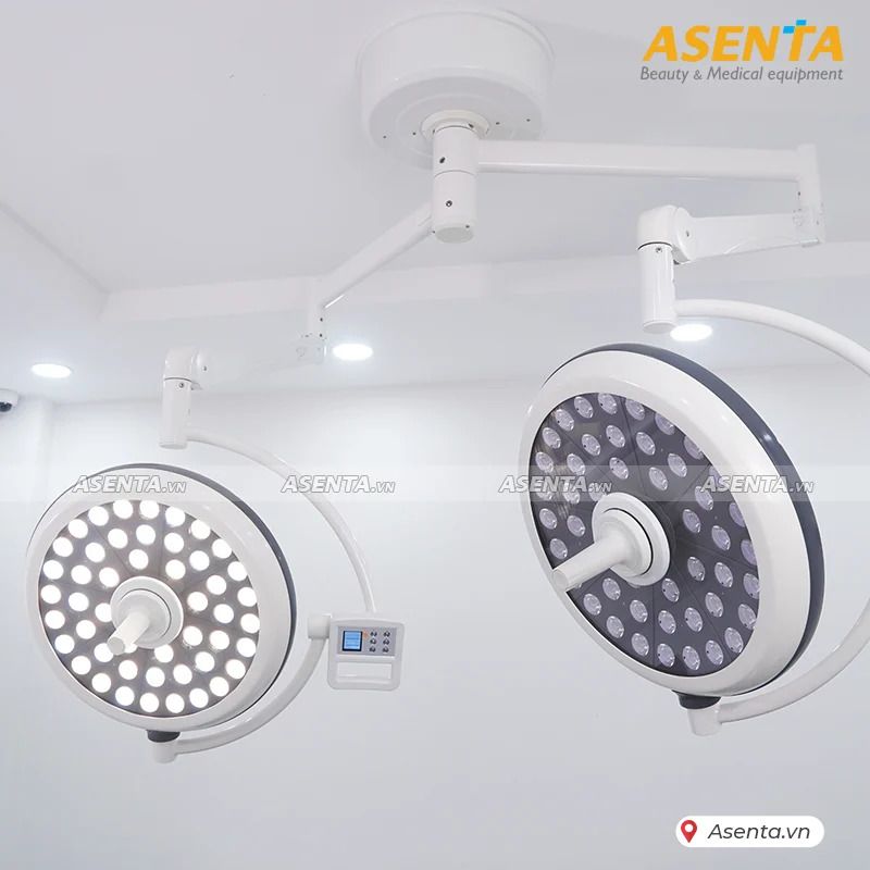 Đèn mổ 2 nhánh Full LED HMSL-500/500-C treo trần giá tốt chất lượng