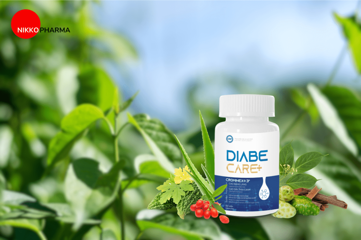 Viên uống hỗ trợ tiểu đường DiabeCare+ với chiết xuất từ dây thìa canh và các loại thảo dược