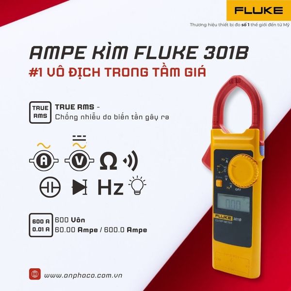 Ampe kìm Fluke 301B