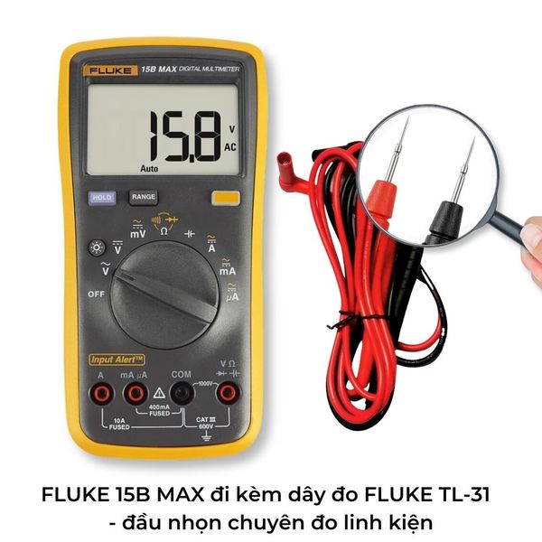 Đồng hồ vạn năng FLUKE 15B MAX, FLUKE 15B MAX digital multimeter