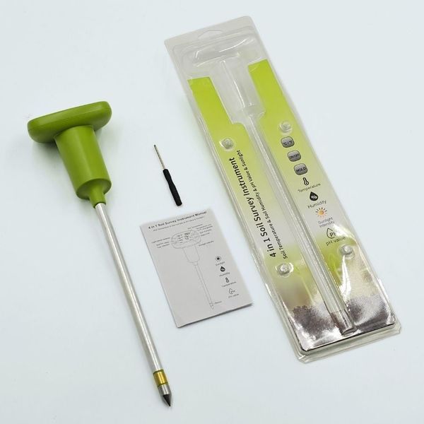 Máy đo pH đất, nhiệt độ, độ ẩm, ánh nắng APECH SPM-9 (4-in-1)