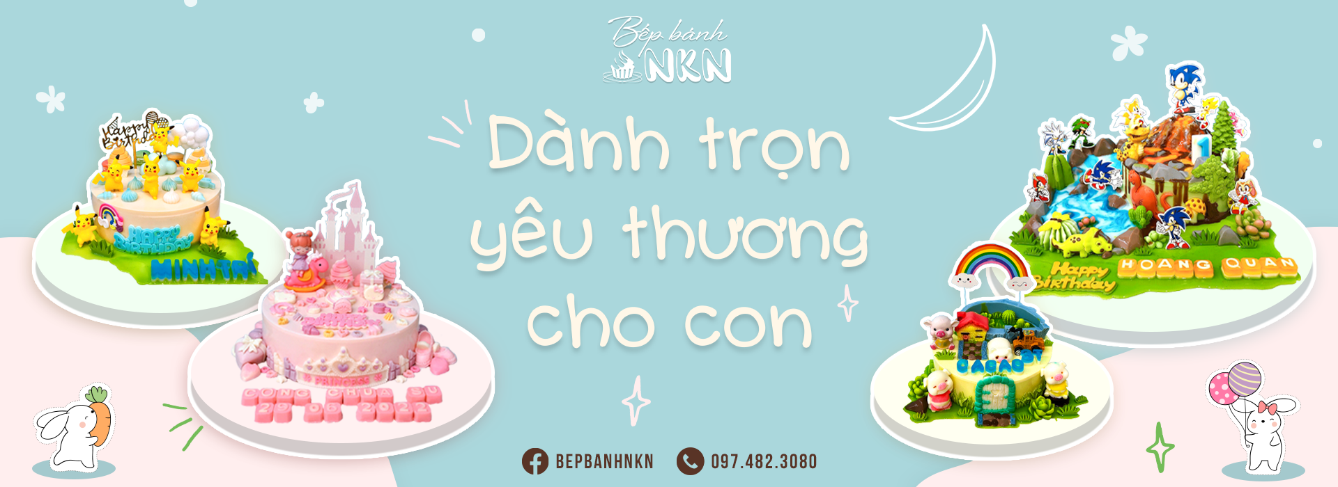 Mẫu bánh cho bé gái