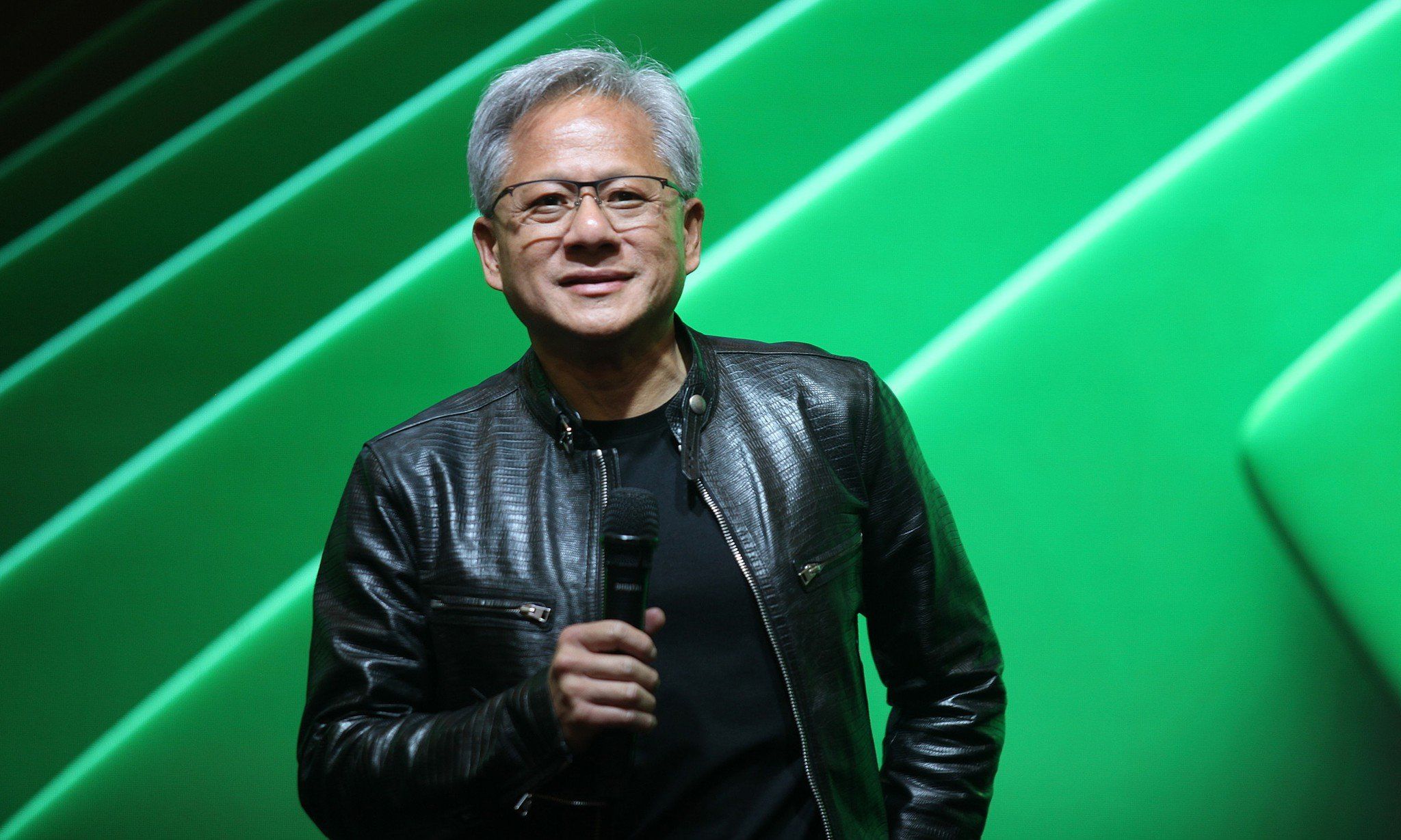 CEO Nvidia Jensen Huang trong buổi gặp gỡ báo chí hôm 4/6 tại Computex 2024. Ảnh: Khương Nha