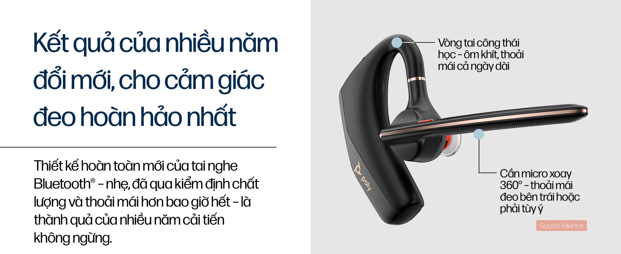 Tai nghe đàm thoại chuyên nghiệp Poly Voyager Legend 50 UC kết nối Bluetooth hoặc qua BT700, thêm hộp sạc giúp Voyager Legend 50 UC luôn sẵn sàng. Là sản phẩm mang phong cách đặc trưng của Poly (trước đây là Plantronics, nay là một phần của HP, cung cấp giải pháp liên lạc trong các nhiệm vụ của NASA).