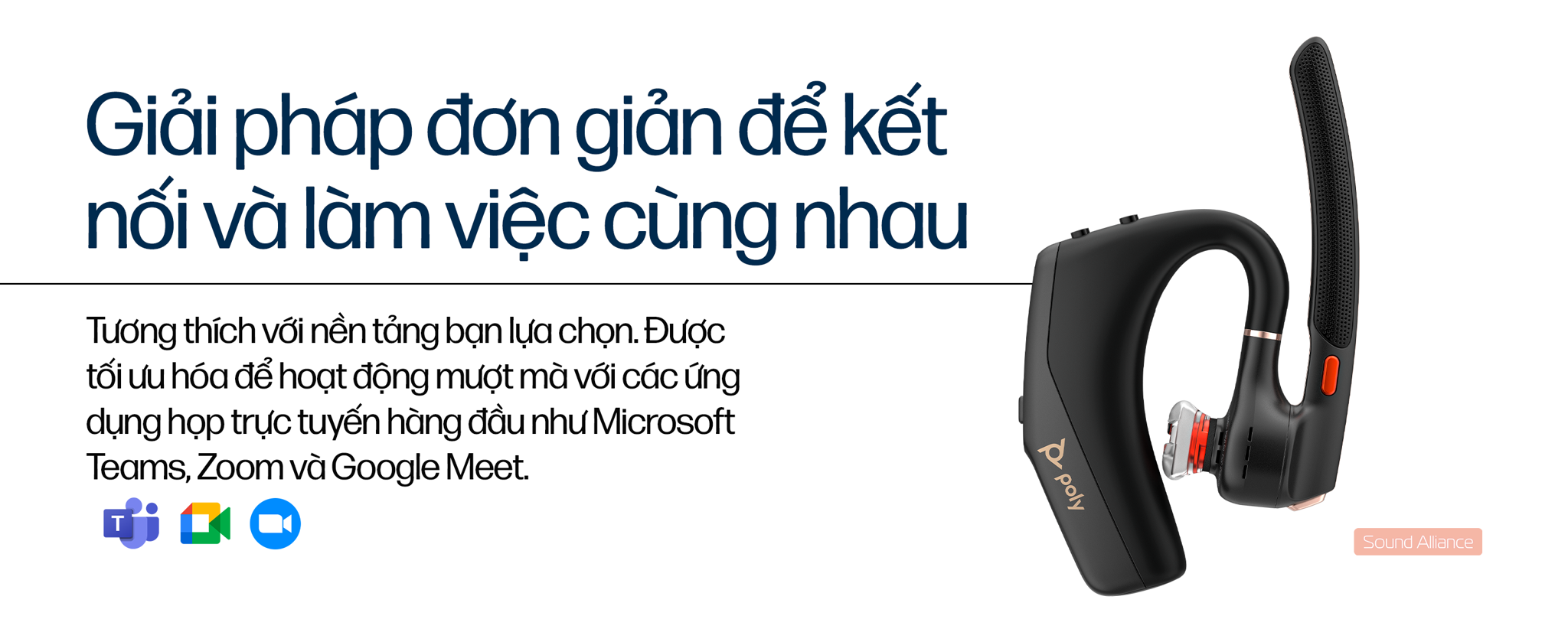 Tai nghe đàm thoại thế hệ mới nhất HP Poly Voyager Legend 50 kết nối Bluetooth v5.4 với hai thiết bị đồng thời, chống ồn cao cấp với dải 4 micrô kế thừa các công nghệ độc quyền như Windsmart, NoiseBlockAI, ra lệnh bằng giọng nói, sạc không dây chuẩn Qi,...giúp bạn luôn nổi bật trong mọi cuộc hội thoại.