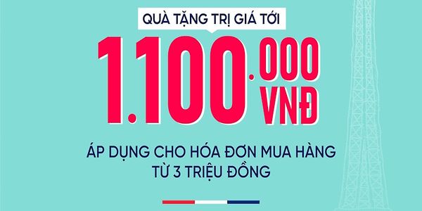 Quà Tặng Tháng 3, ngập tràn yêu thương với phần quà trị giá lên đến 1.100.000đ cho mọi khách hàng