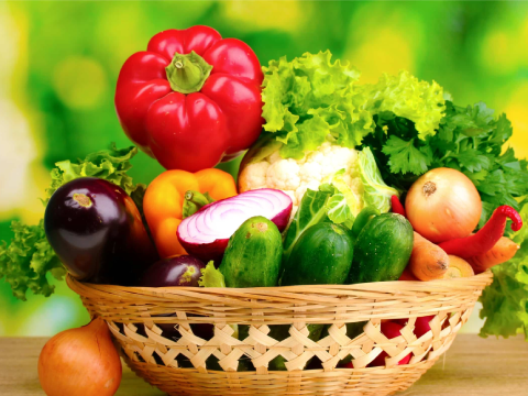Giá trị của rau và quả trong mỗi bữa ăn gia đình