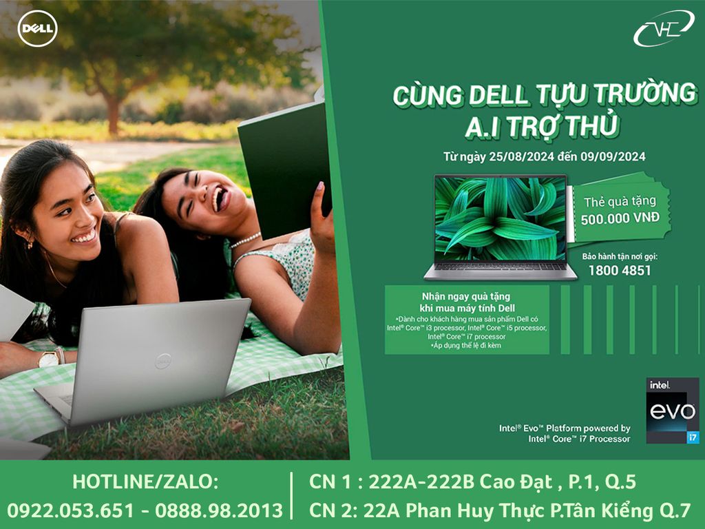 CÙNG DELL TỰU TRƯỜNG, A.I TRỢ THỦ