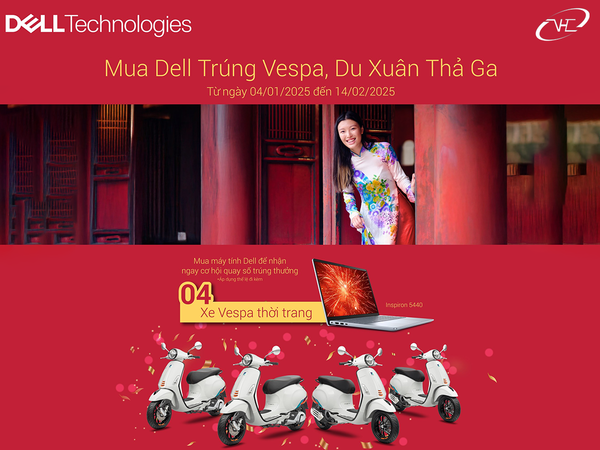 MUA DELL TRÚNG VESPA, DU XUÂN THẢ GA