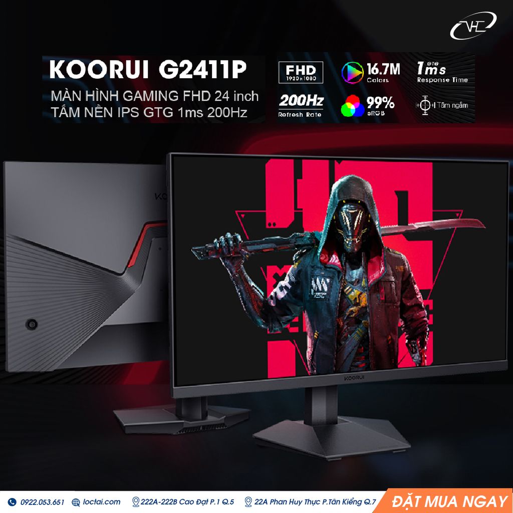 LCD KOORUI – Lựa chọn lý tưởng cho game thủ và dân văn phòng