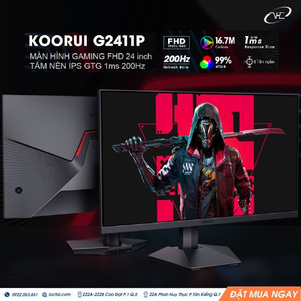 LCD KOORUI – Lựa chọn lý tưởng cho game thủ và dân văn phòng