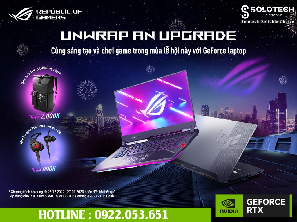 Unwrap an Upgrade – Mua ROG nhận lì xì khủng