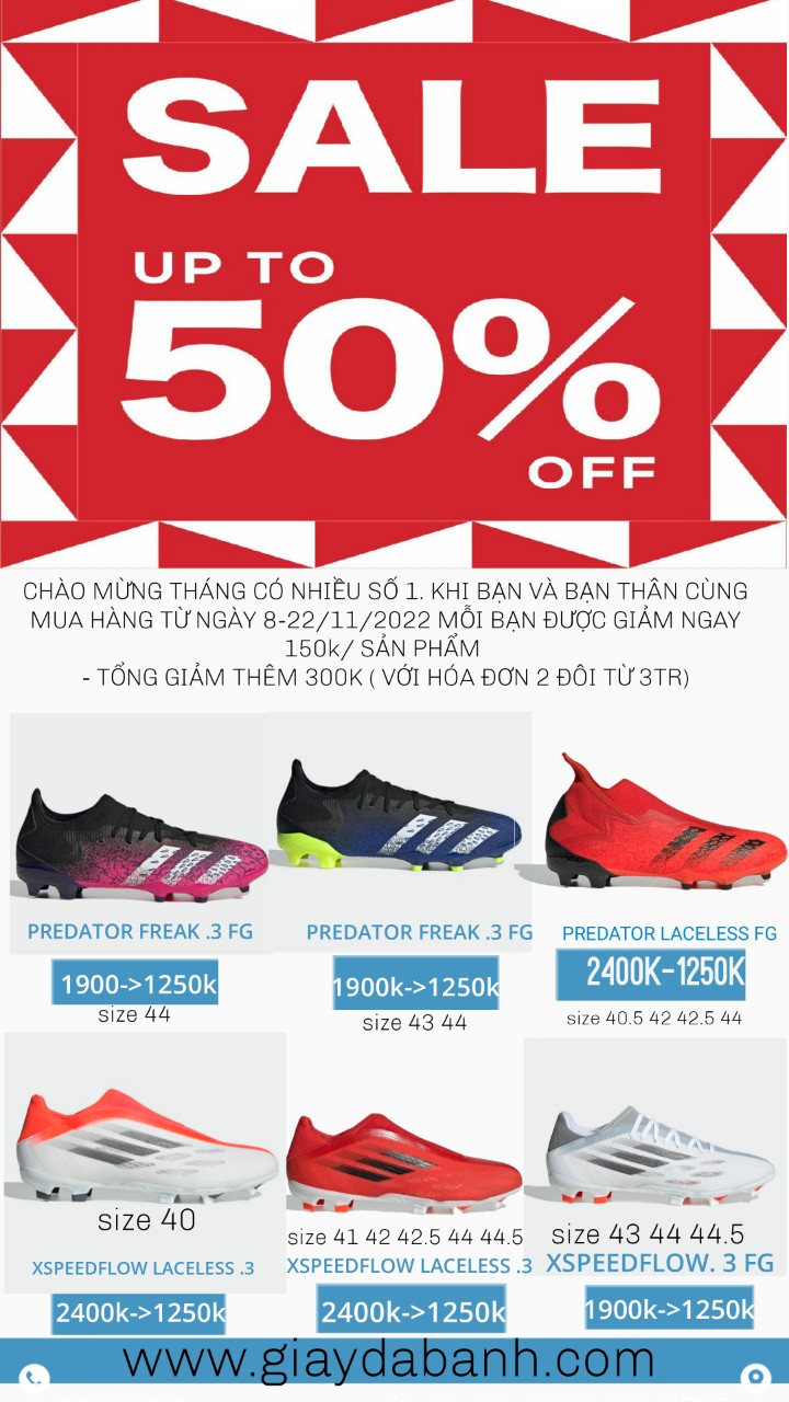 Giày sân tự nhiên sale