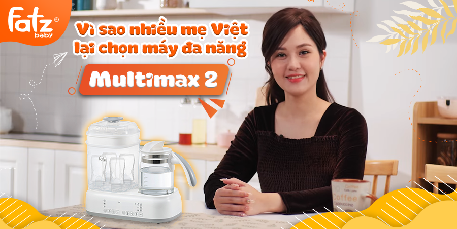 Vì sao nhiều mẹ Việt lại lựa chọn máy đa năng Fatzbaby Multimax 2?